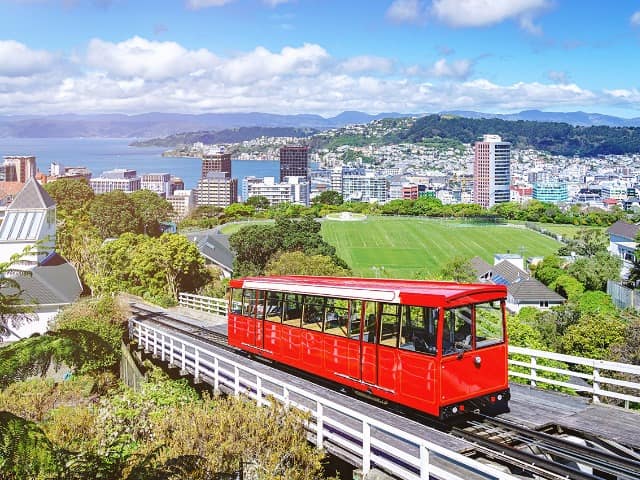 Cable car em Wellington